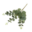 Green Artificial Plant Faux Silk Eucalyptu Gum Spray Leaf Flower Plastic Branches Home Decorations