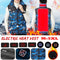 Electric Heated Vest Clothes Warm Vest Men Heating Coat Jacket For Camping Sports
