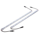 2PCS 50CM 5050 SMD UV Purple LED Strip Aluminum Tube Bar Light + Power Supply