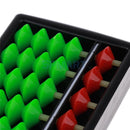 Rods Red & Green Beads Abacus Arithmetic Number Counting Tool Maths Learning Aid Toys