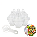 7Pcs / Set Hard Boil Egg Cooker 6 Boilor Without Shells With Bonus Egg White Separator Eggs Boiler