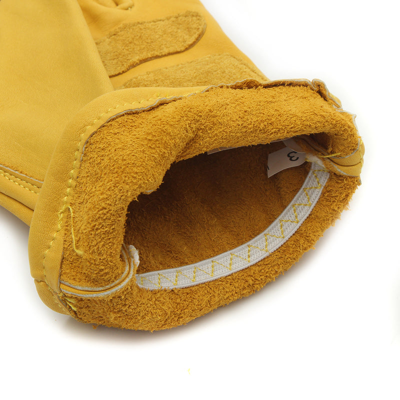 Leather Yellow Motorcycle Motorbike Multifunction Racing Gloves M L XL XXL