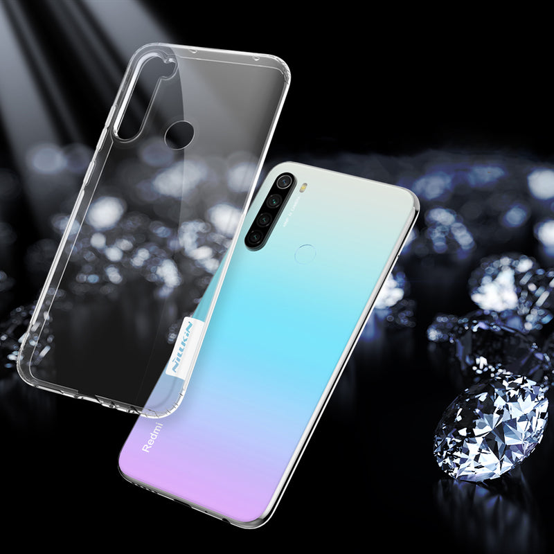 NILLKIN Crystal Clear Transparent Bumpers Shockproof Soft TPU Protective Case for Xiaomi Redmi Note 8