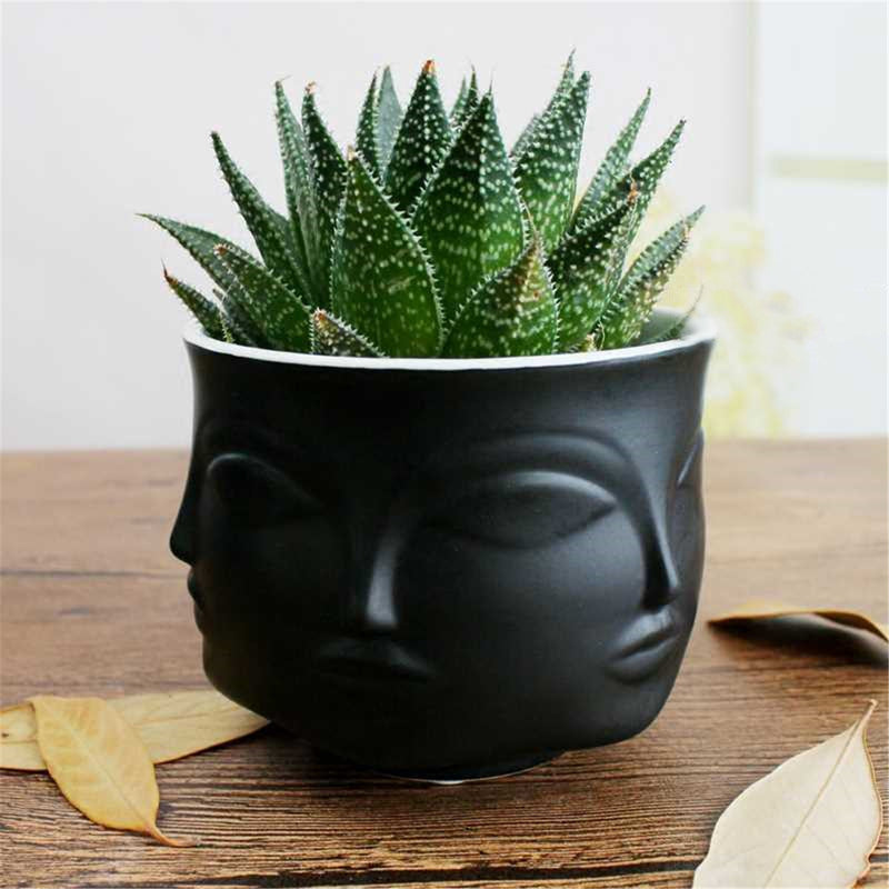 Modern Ceramic Flower Pot Vase Dora Maar Musa Jonathan Adler Decoration Head Figure Design