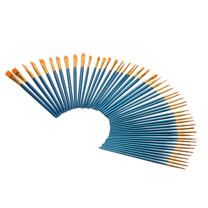 50Pcs/Set Artist Painting Brush Set Watercolor Acrylic Oil Kids School Art Craft Kit