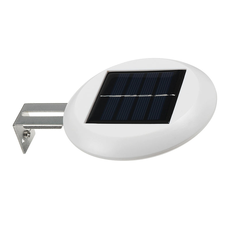 Solar Powered LED Round Gutter Sink light Waterproof Durable Outdoor Fence Lamp