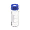 100Pcs/Set 2ml Graduated Clear Sample Vials Autosampler Vials Bottles Threaded Vial w/ Write-on Spot Screw Caps Septa