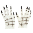 Warewolf Wolf Monster Rubber Glove Hands Adult Halloween Fancy Dress Costume