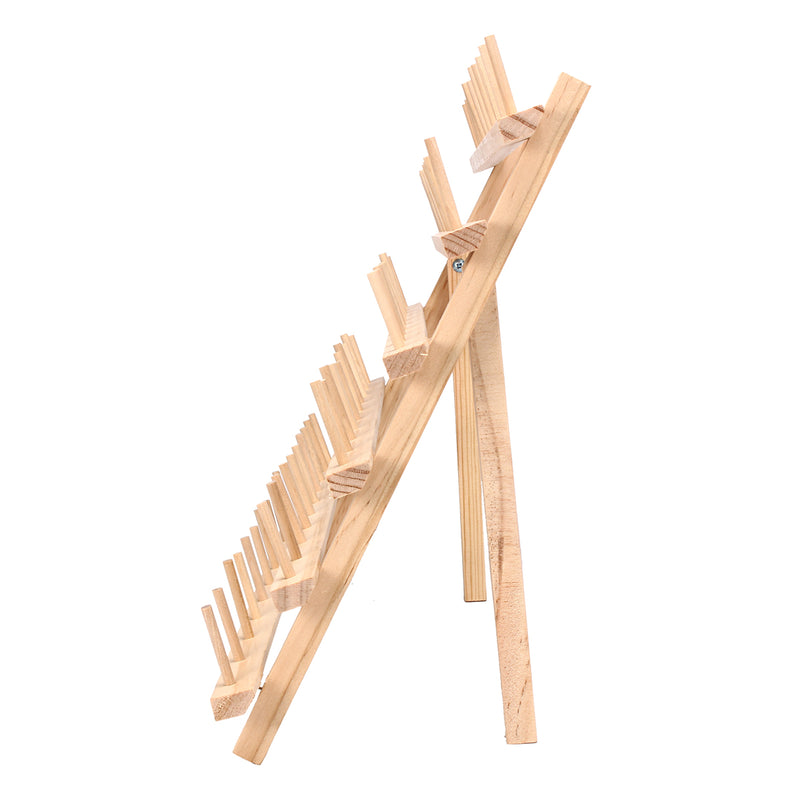 60 Spools Sewing Thread Rack Embroidery Storage Wooden Holder Cones Stand Shelf Needlework Tool