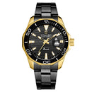LONGBO 80512 Polygon Dial Simple Full Steel Men Luminous Display Quartz Watch