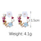 Sweet Elegant Flower Earring Rhinestone Pearl Ear Stub Round Shape Earrings