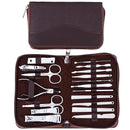 Y.F.M 18pcs Nail Clipper Set Manicure Pedicure Tools Kit Toenails Cutter Beard Scissors Cuticle