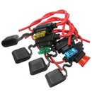 Waterproof Fuse Holder Socket Blade Type In Line 6-32V with 10/15/20/30A Replacement Fuses