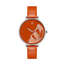 SHENGKE SK K0118 Fashion Butterfly Pattern Casual Ladies Dress Watch Women Quartz Watch