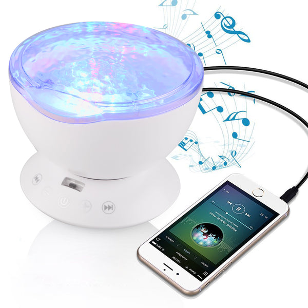 Ocean Wave Starry Sky Aurora LED Night Light Projector Luminaria Novelty Lamp USB Atmostphere Light