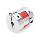 Machifit 6.35mm Aluminum Coupler Coupler Connector OD25mm x L30mm CNC Stepper Motor Shaft Coupling
