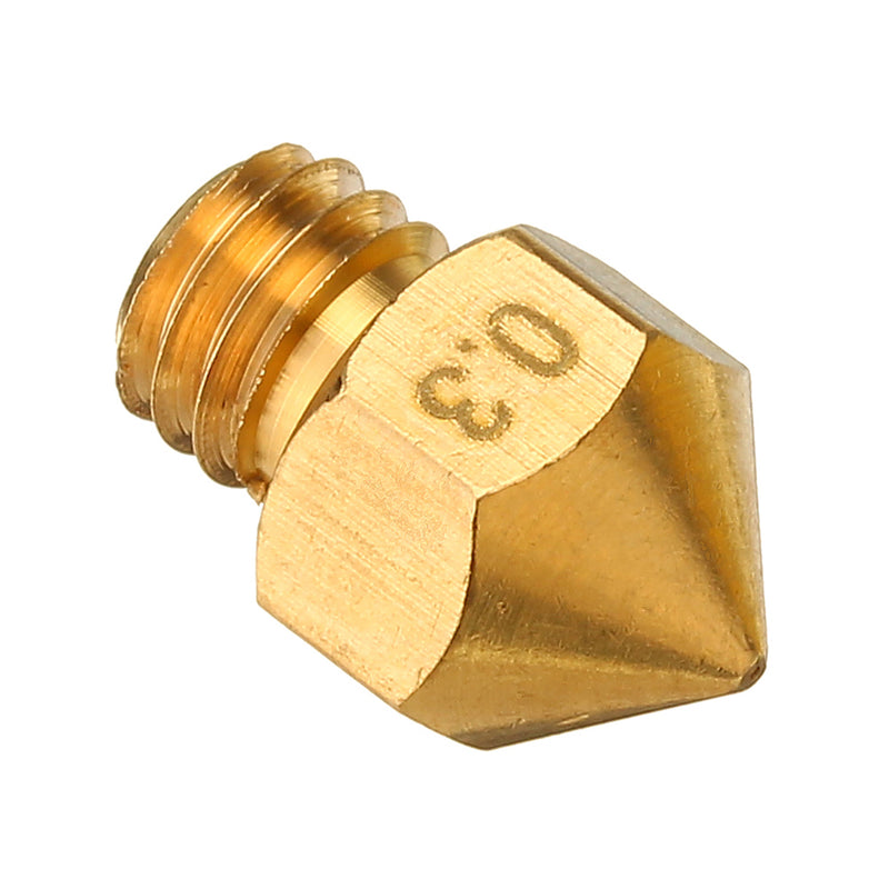 TRONXY 0.2mm/0.3mm/0.4mm/0.5mm Copper Extruder Nozzle For 3D Printer Parts