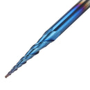 Drillpro NACO-blue R0.25/ R0.5/ R0.75/ R1.0 *20.5*D4*50 2 Flutes Ball Nose Milling Cutter