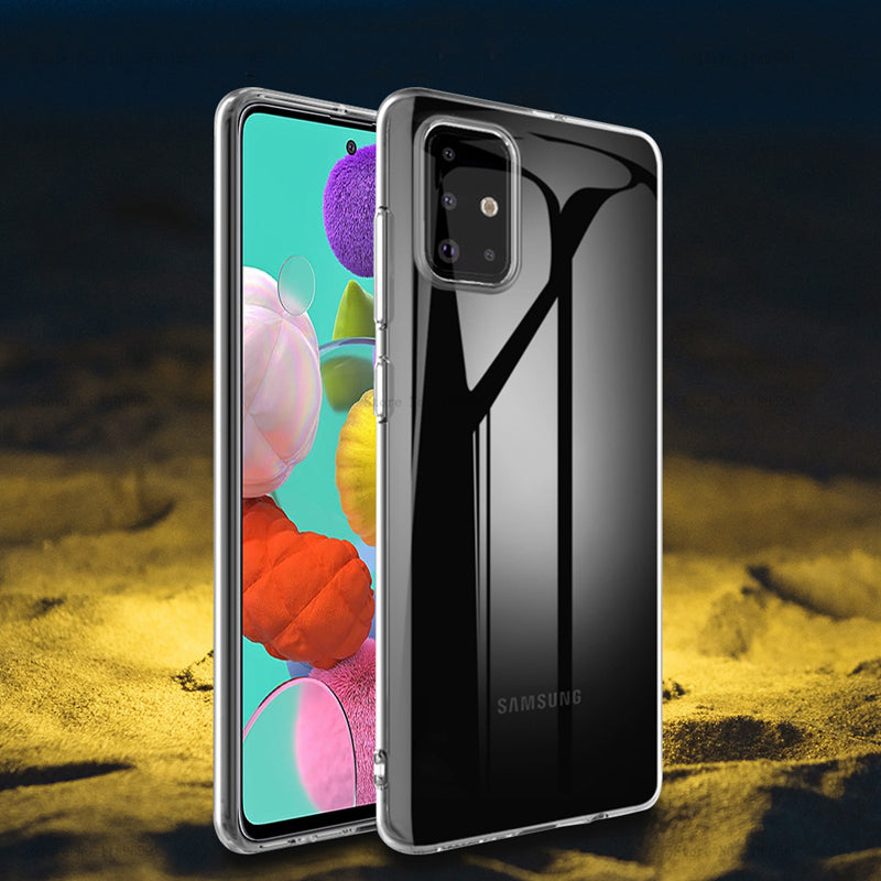 Bakeey Crystal Clear Transparent Non-yellow Soft TPU Protective Case for Samsung Galaxy A51 2019