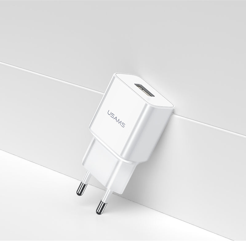 USAMS 3A Fast Charging EU USB Charger For iPhone X XS Oneplus Pocophone HUAWEI P20 Mate20 XIAOMI MI9 S10 S10+