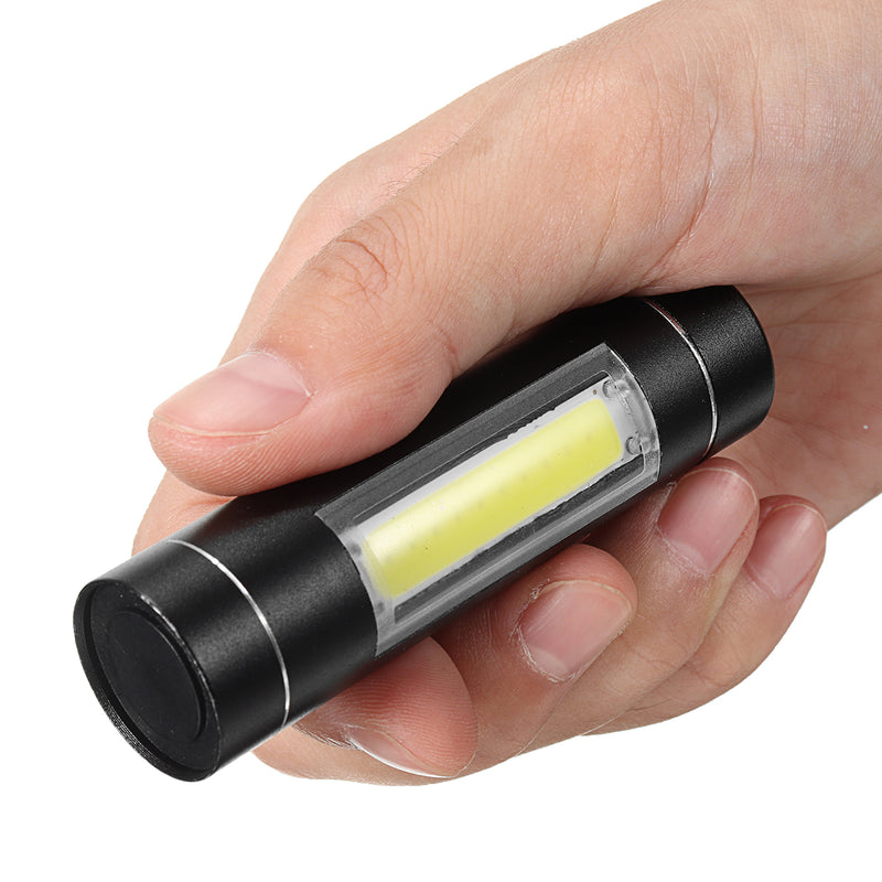 Portable Tactical Mini COB LED Flashlight Pocket Clip Torch Light Lamp