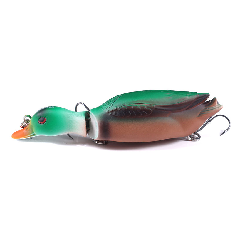 HENGJIA J101 5PSC Duck Fishing Lure Set Rotating Tail Popper Topwater Swim Crankbait Artificial Hard Bait