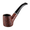 Cloud Wave Wooden Pipes Old-fashioned Flat-mouth Wood Tool without Pipe Rack