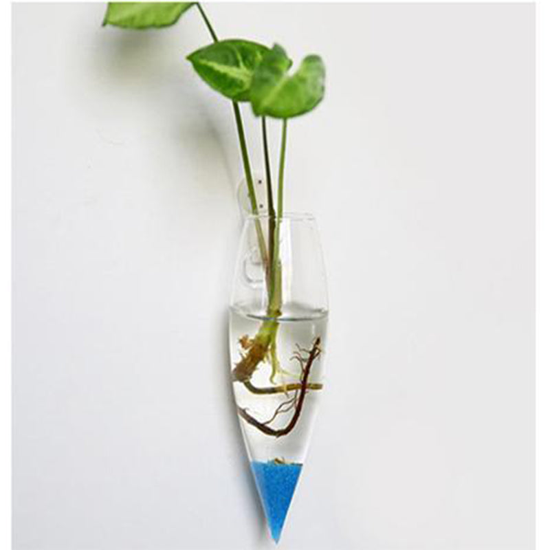 Irregular Wall Hanging Glass Planter Air Plant Terrarium Flower Pots Vase