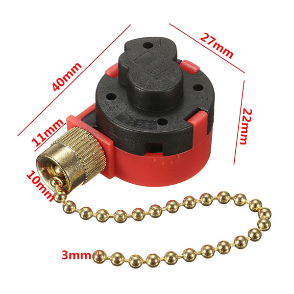 AC Cord Switch Pendant Push Pull Switch Push Switch Red