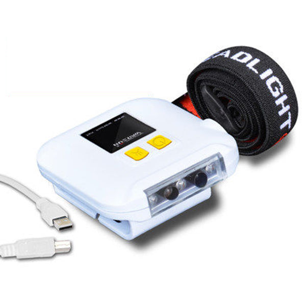 Warsun LED Clip Lamp ABS Rechargeable Sensor Headlight Night Fishing Lamp Emergency Headlamp