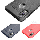 Bakeey Anti-fingerprint Litchi Silicone Soft Protective Case for Xiaomi Redmi 7/ Redmi Y3