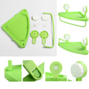 Bathroom Corner Shelf With Suction Cup Rack Organizer Cup Storage Wall Basket