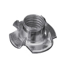 Suleve CSTN3 90Pcs Four Prong T Nut Inserts Carbon Steel Zinc Plated For Wood M3/M4/M5/M6/M8 Nut Assortment Kits