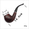 Solid Wooden Classic Smoking Bent Pipes With Beautiful Carve Patterns Tobaccos Pipes