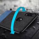 Bakeey Luxury Fabric Splice Soft Silicone Edge Shockproof Protective Case For Xiaomi Redmi Note 7