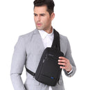 KINGSONS KS3174W Chest Bag USB 10 Inch Laptop Bag Casual Shoulder Bag for Camping Travel