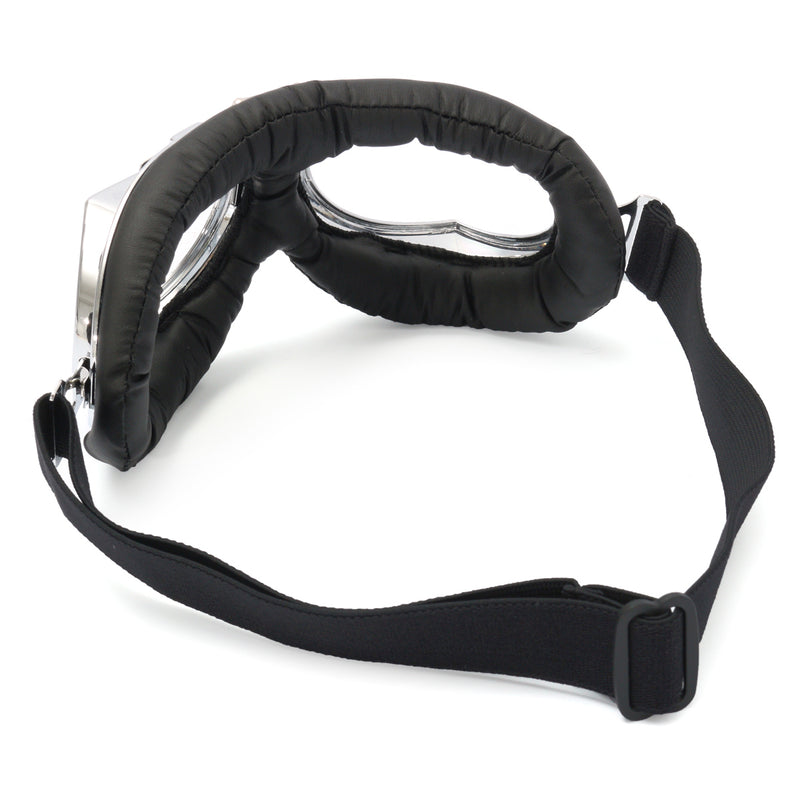 Universal Motorcycle  Helmet Scooter Goggles Black pilot style