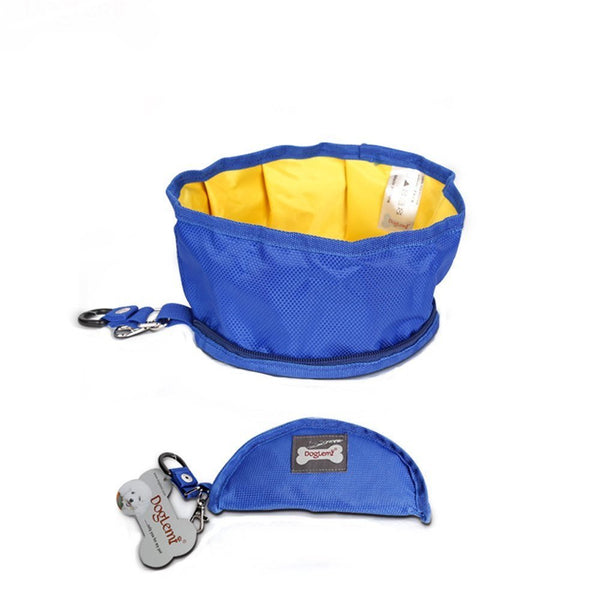 Collapsible Waterproof Pet dog Bowl Portable Travel Bowl Foldable Expandable Cup Dish for Pet