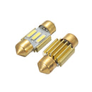 Pair 31MM White 3 SMD Number Plate Interior LED Reading Light Festoon Bulb Error Free