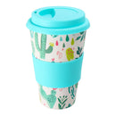 1Pcs 400ml Travel Reusable Bamboo Fibre Coffee Cup Eco-Friendly Water Drink Mug