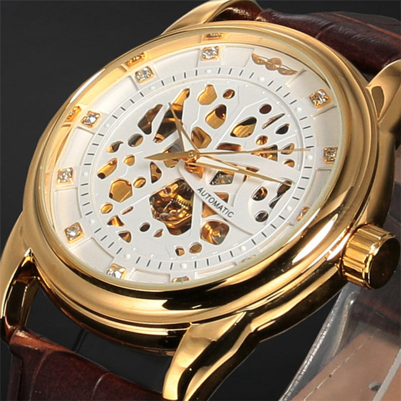 Casual Style Automatic Mechanical Watch Full Steel Luxury Men Wrist Watches