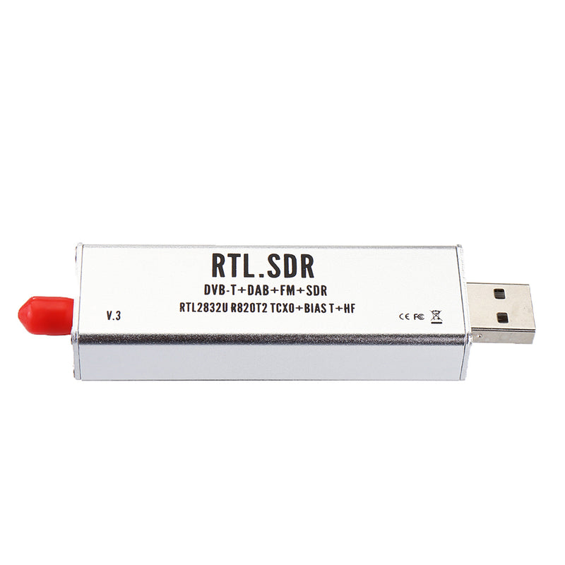 RTL-SDR Blog RTL SDR V3 R820T2 RTL2832U 1PPM TCXO SMA RTLSDR Software Defined Radio Receiver with Antenna
