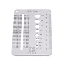 Machifit 0.1-10mm Diameter Measuring Gauge Stainless Steel Drill Bit Bolt Wire Gauge
