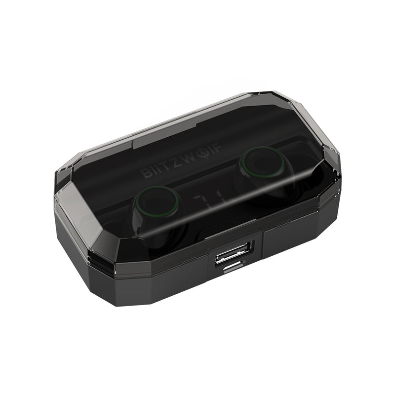 BlitzWolf BW-FYE3S True Wireless bluetooth 5.0 Earphone Digital Power Display Smart Touch Bilateral Call Headphone with 2600mAh Charging Box