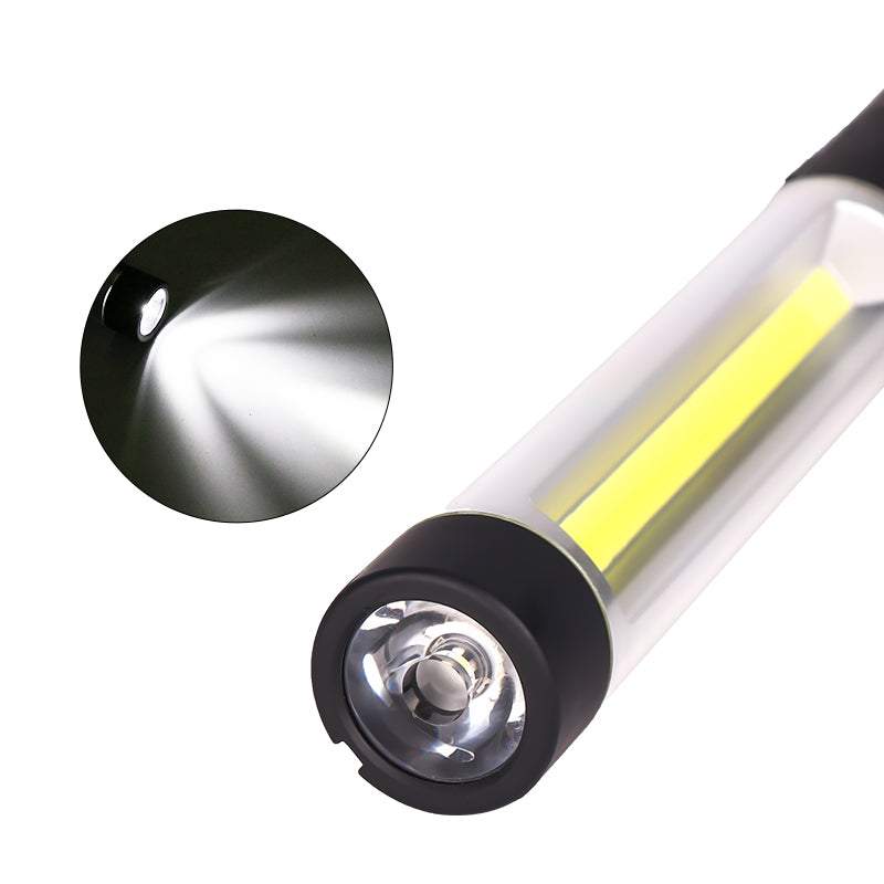 Enusic 360 Hook Rechargeable COB LED Work Light Magnetic White Red Torch Hand Flashlight Inspection Lamp