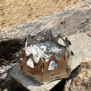 IPRee 3-5 People Outdoor Portable Firewood Charcoal Cooking Stove Camping Picnic BBQ Burner Furnace