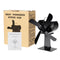 4 Blade Stove Fan Wood Stove Fan Fireplace Fan Heat Powered Eco-Friendly for Wood Log Burner Fireplace