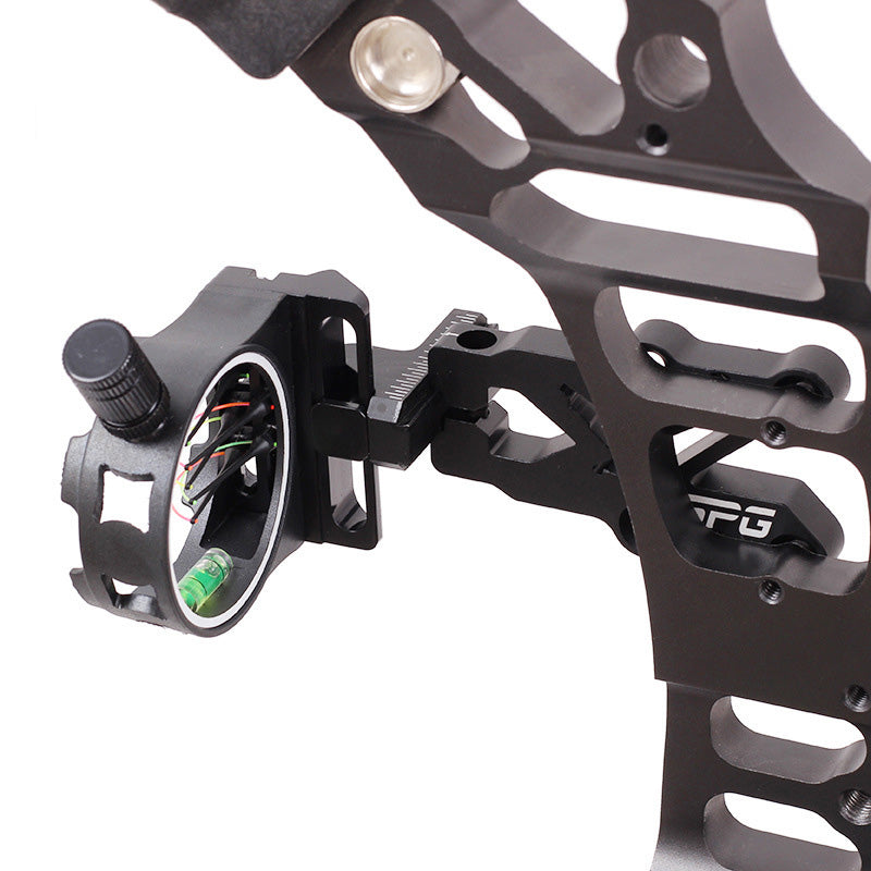 SPG Five-needle Bow Sight For Composite Recurve Bow Short Rod Adjustable Bow Sights Archery Competitive Accessories
