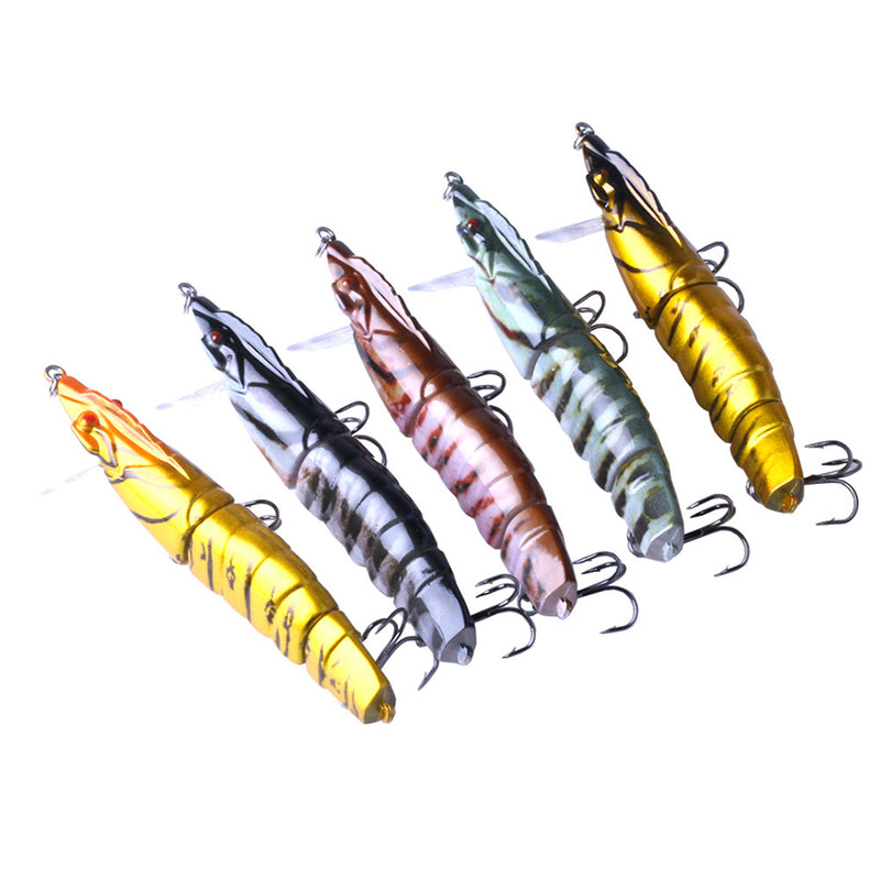 JM013A 1Pc 11cm/16.7g 3 Section Shrimp Lure Fishing Lure Minnow Lure Artificial Hard Bait