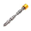 4pcs PH2 Magnetic Screwdriver Bit Black Steel Nickel Plated for Electric Hand Screw Tool